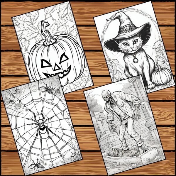 Scary Halloween Coloring Pages