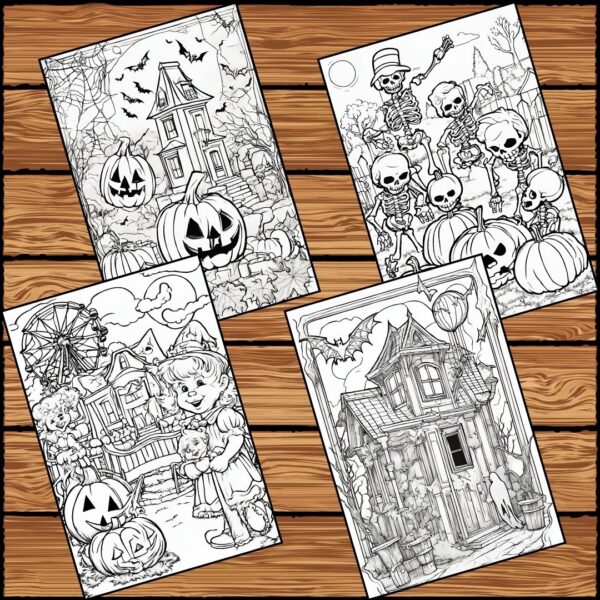 Scary Halloween Coloring Pages