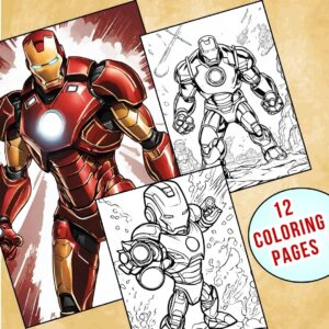 Cute Iron Man Coloring Pages