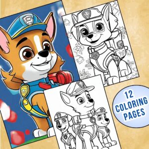 Paw Patrol Chase Coloring Sheets