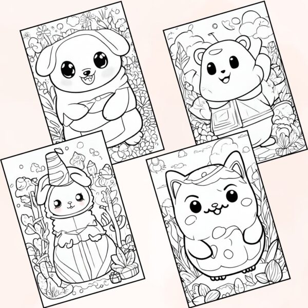 Squishmallow Coloring Pages for Kids