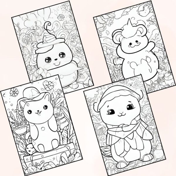 Squishmallow Coloring Pages for Kids
