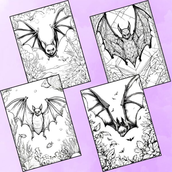 Bewitching Bat Coloring Pages