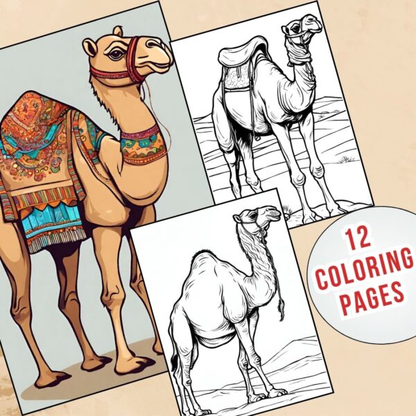 Hump-tastic Camel Coloring Pages