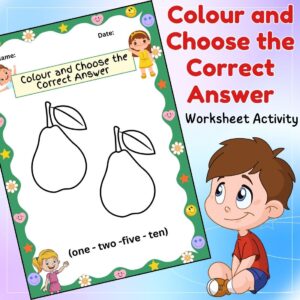 Colour and Choose the Correct Answer Worksheet Activity