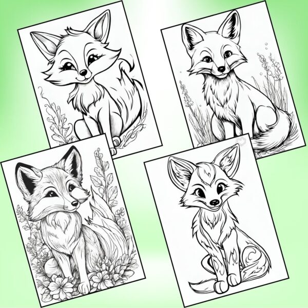 Fox Fun! 12 Engaging Coloring Pages for Your Kids