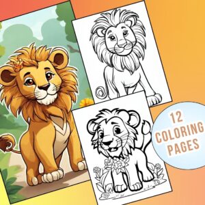 Cute Lion Coloring Pages