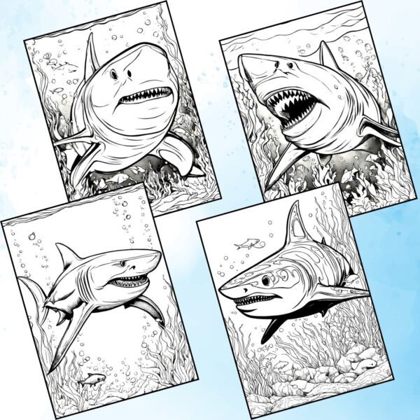 Engaging Shark Coloring Pages for Fun and Learning