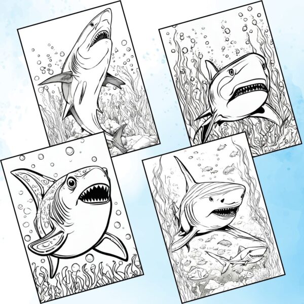Engaging Shark Coloring Pages for Fun and Learning