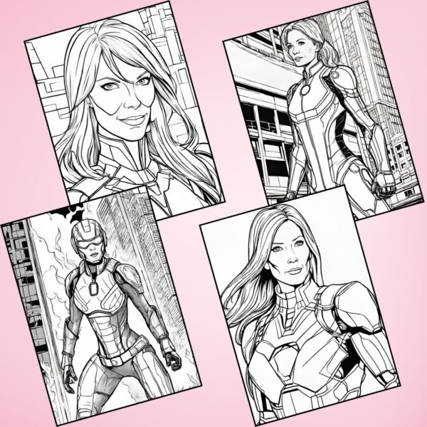 Pepper Potts Coloring Pages