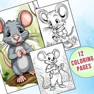 Cute Rat Coloring Pages for Boys and Girls