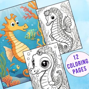 Seahorse Coloring Pages