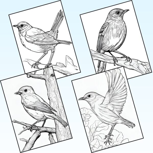 American Robin Coloring Pages