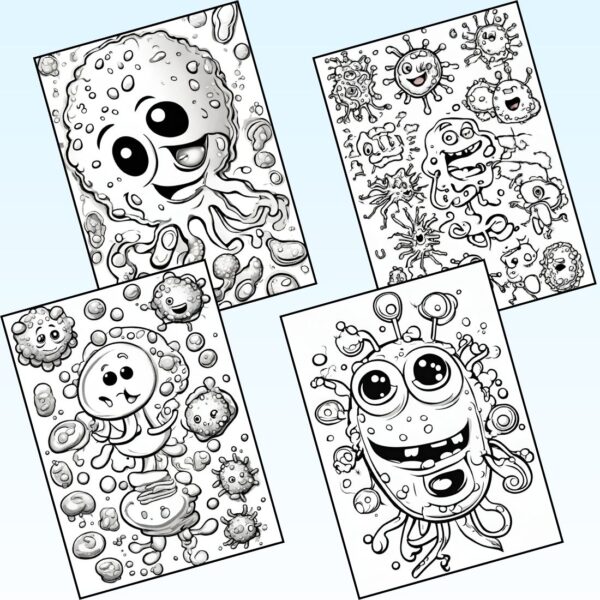 Bacteria Coloring Pages
