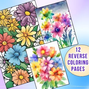 Captivating Daisy Reverse Coloring Pages