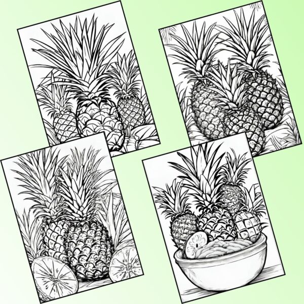 Printable Pineapple Coloring Pages