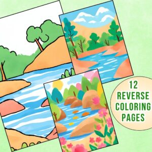 Scenery Reverse Coloring Pages