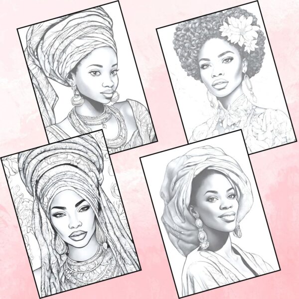 Black Women Coloring Pages