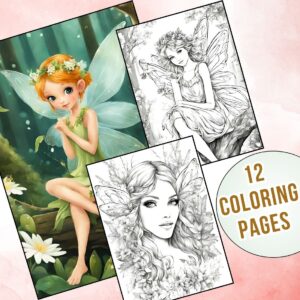 Forest Fairies Coloring Pages