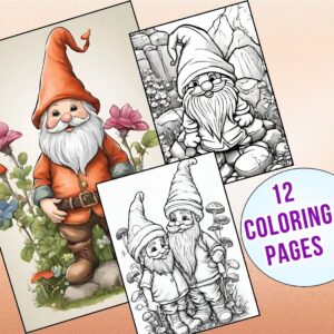 Garden Gnomes Coloring Pages