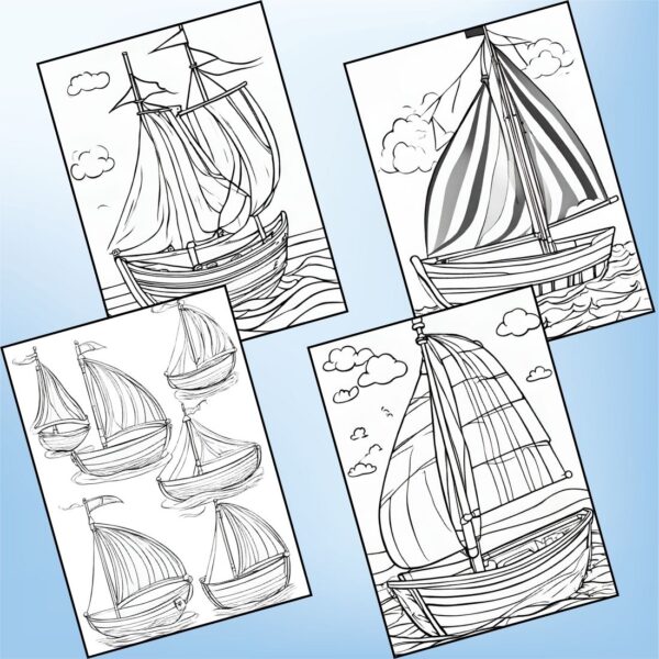 Toy Boat Coloring Pages