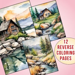 Landscape Reverse Coloring Pages