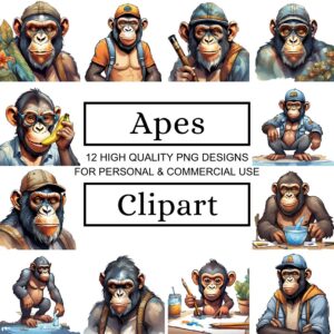 Ape Clipart Designs