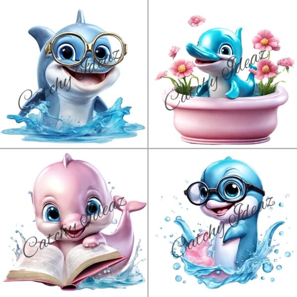 Baby Dolphin Clipart