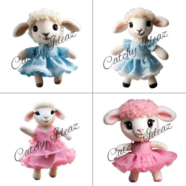 Baby Sheep Doll Clipart
