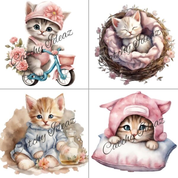 Cute Kittens Clipart