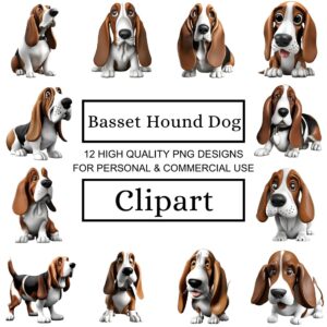 Basset Hound Dog Clipart