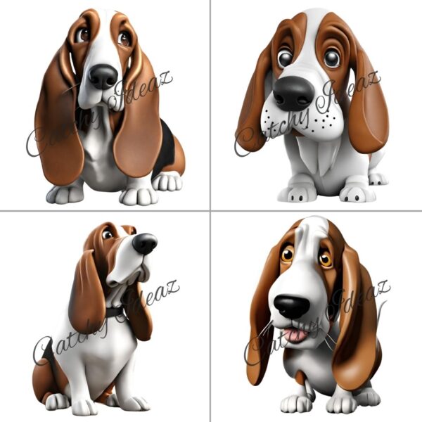 Basset Hound Dog Clipart