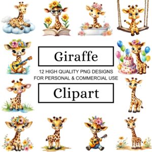 Little Giraffe Clipart