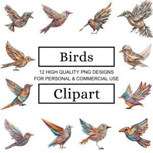 Origami Birds Clipart