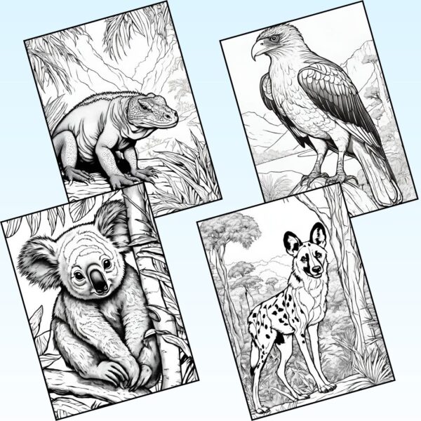 Tropical Dry Forest Animals Coloring Pages