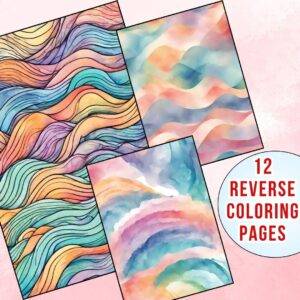 Pattern Reverse Coloring Pages